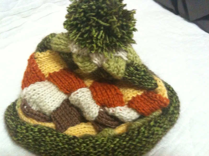 手編みの帽子２